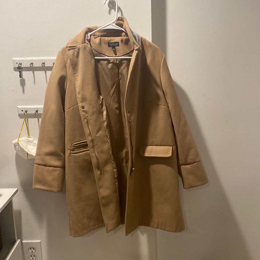 Topshop Camel Coat Sz. 12